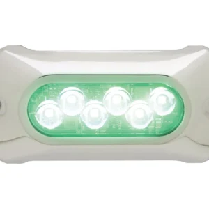 Attwood, undervannslys LED 5.0 ​​grønn 12-24 VDC (1 stk), ATT-65UW06G-7