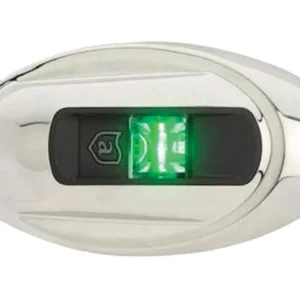 Attwood, styrbord lanterne LED-lanterne, vertikal oval, rustfritt stål, ATT-NV4012SSG-7