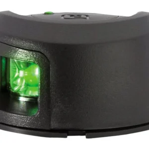 Attwood, styrbord lanterne LED-navigasjonslys, overflatemontert, svart (1 stk), ATT-NV2012PBG-7