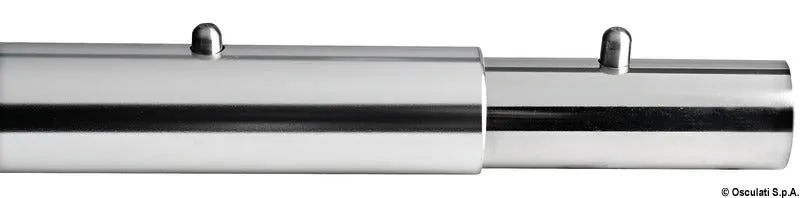 Hetteskjøt med fjærlås, 15 cm, AISI 316, Ø 22 mm