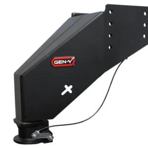 Gen-Y Nomad Static 5th Wheel to Gooseneck - 6.5K TW 30K Tow - Texture Black (Rhino Frames)