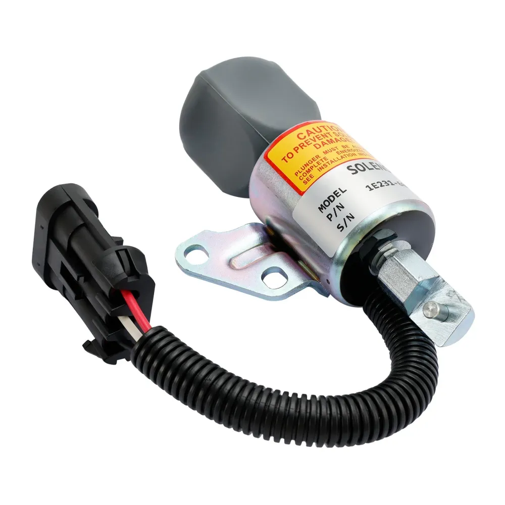 1E231-60011 Drivstoff avsluttet solenoid Kubota V2203 D722 D902 Engline M8200