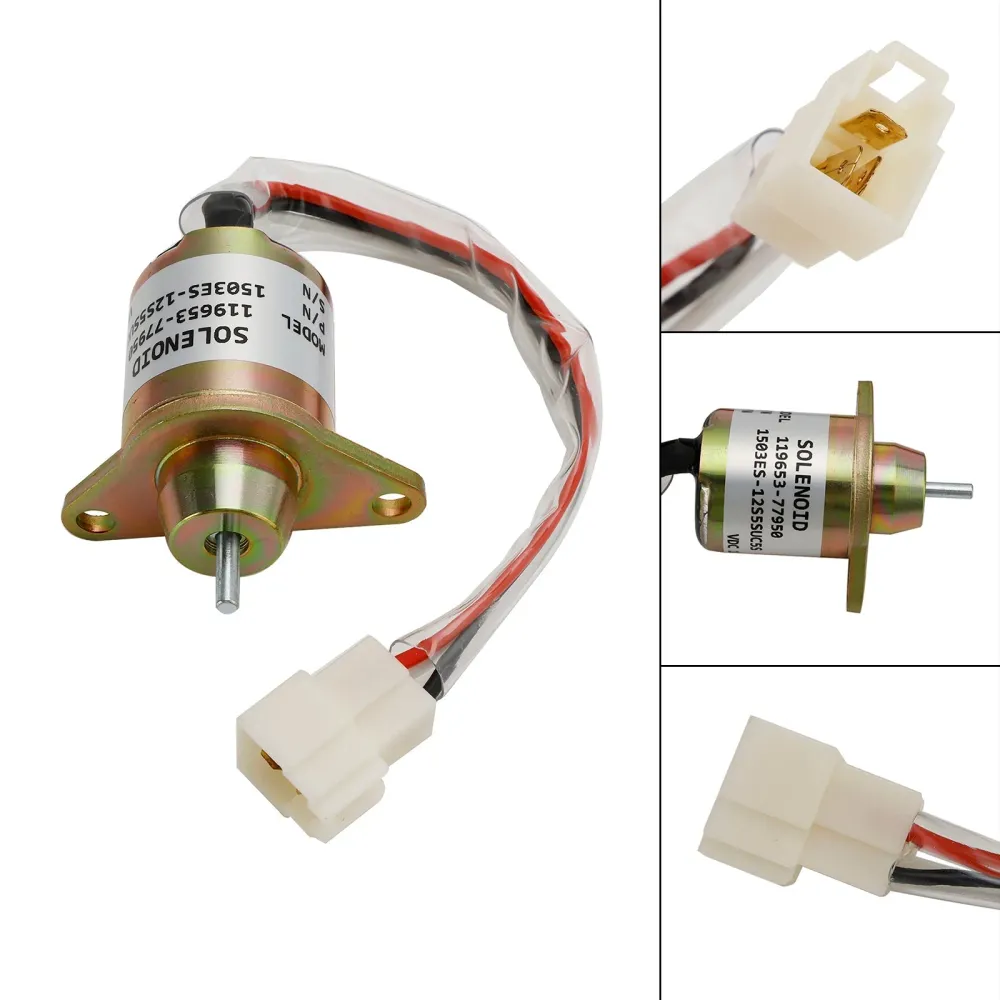 Drivstoffavslutt av magnetventilen passer Yanmar 1503es-12S5SUC5S 119653-77950