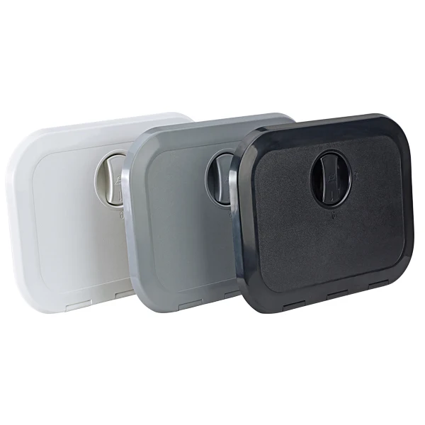 Innebygd boks sort med luke 27x37,3x16cm, RAL 35