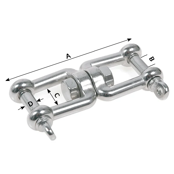 1852, Svinggaffel RF, 6mm, 66mm , 12mm B, 11mm C, M6