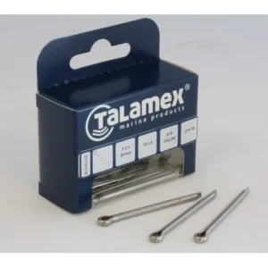 Talamex, delt 20x32mm rustfritt stål AISI 316 (6 stk)