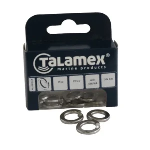 Talamex, Fjærlåsskive M4, rustfritt stål AISI 316, 30 stk.