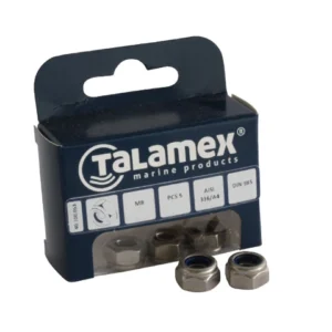 Talamex, Låsemutter M12, Rustfritt stål AISI 316, DIN 985 (1 stk.)