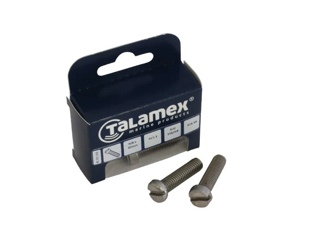 Talamex, Pan-Hovedbolt AISI 316, Rustfrit Stål, 589081 – Størrelse: M4x40, 6 Stk
