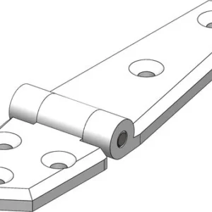 Trudesign, Hengsel lang hvit 134x35mm (2 stk.)