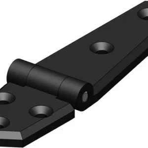 Trudesign, Hengsel lang svart 134x35mm (2 stk.)