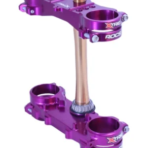XTrig 06+ Yamaha YZ 125 ROCS Tech Triple Clamp 25 mm. Offset M12 - Purple