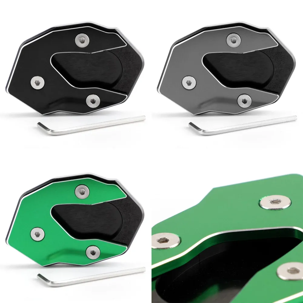 Kickstand Side Stand forlengelsesforstørrelsespute Kawasaki 17-18 versys-x 300 generisk