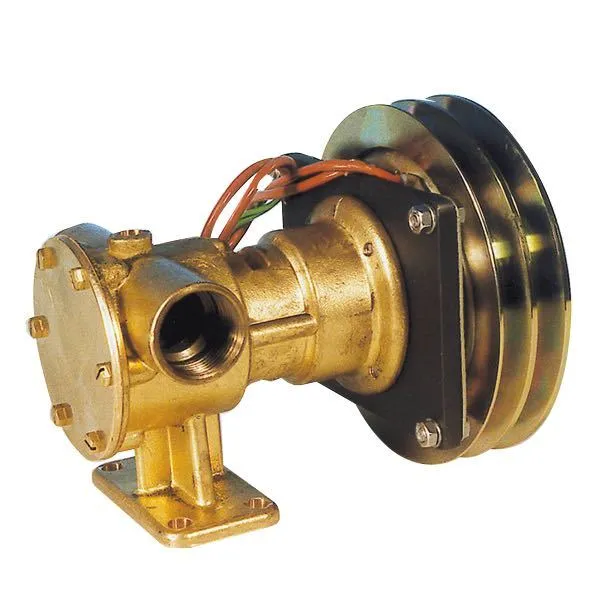 Magnetisk pumpe 1" 12V, selvsugende, messing med gummihjul