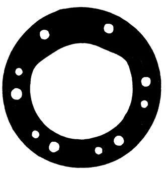 Pakning pumpe 10 hull, YANMAR 1 - 2 - 3, GM & 1 YS, 104211 - 42090 SALT