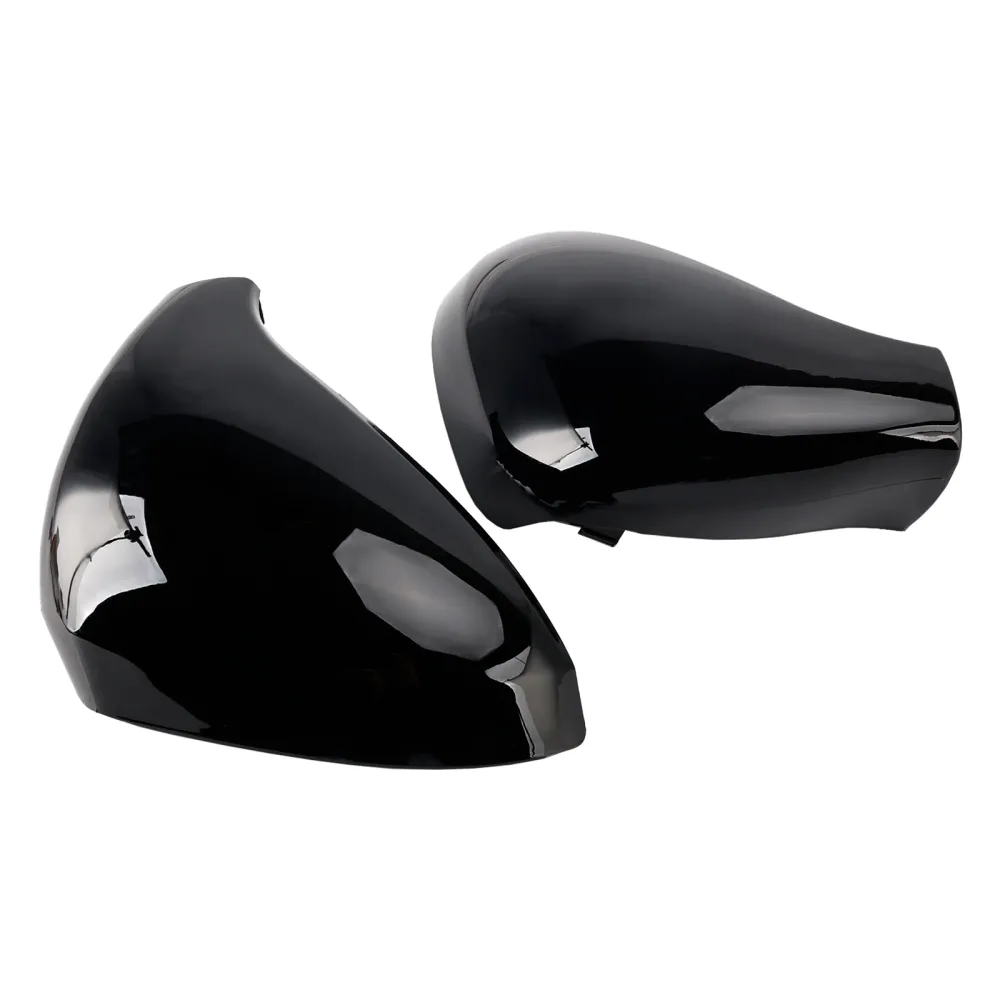 07/2006-05/2015 PEUGEOT 207 Hatchback Side Mirror Covers Rearview Housing Bright Black 9680194877 Generic