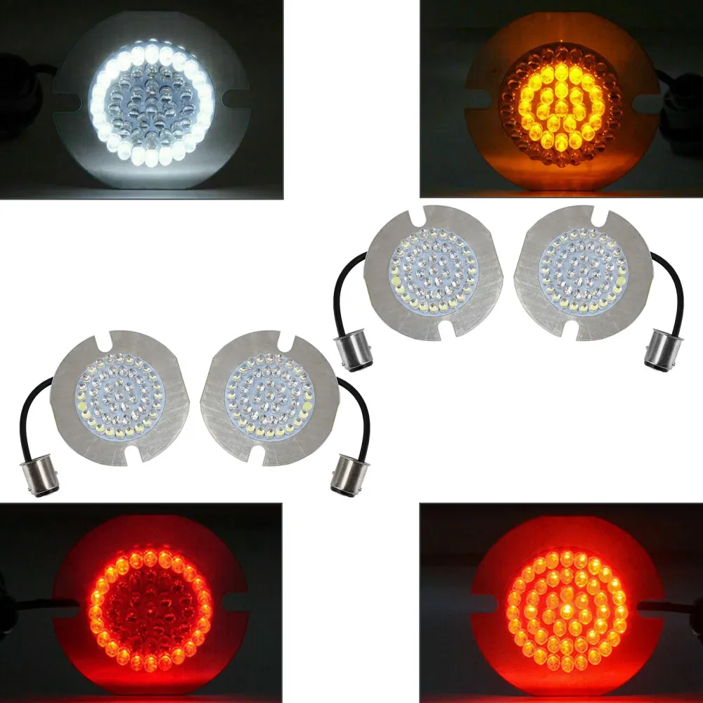 1157 LED bakre blinklyspære Fit Dyna Touring Electra Glide Road King Red