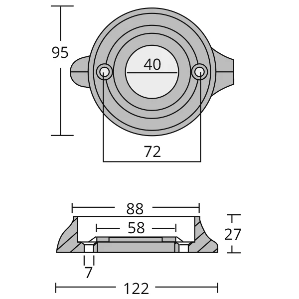 1852, sink ring Volvo 120S, 876286
