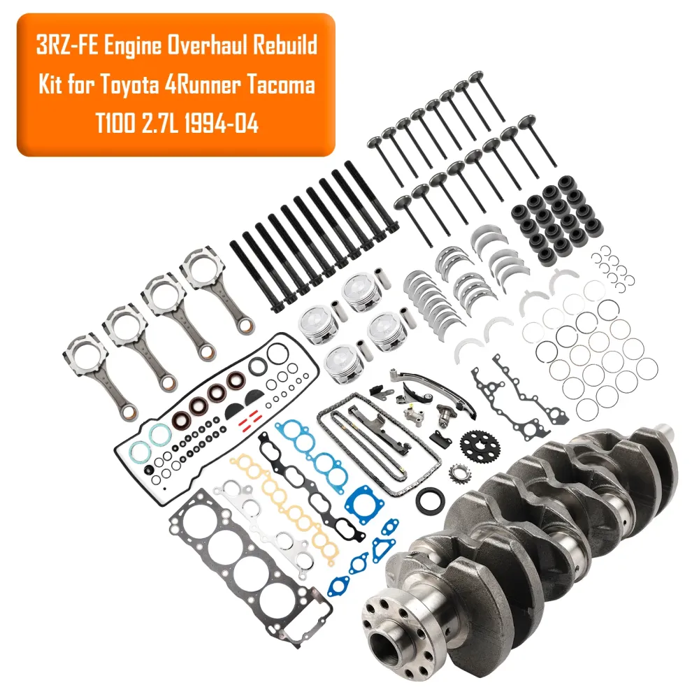 1994-1998 Toyota T100 2.7L 2694cc L4 DOHC 3RZ-FE Motoroverhaling om gjenoppbyggingssett 13411-75901 3-3SRH106
