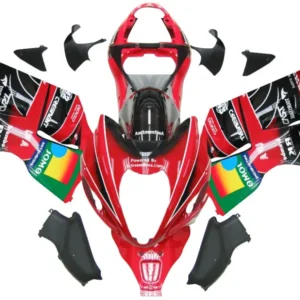 1999-2007 Suzuki GSX1300 Hayabusa Red Black Jomo Racing Fairings Generic
