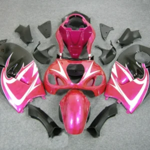 1999-2007 Suzuki GSX1300 Hayabusa Rød & Rosa Hayabusa Racing-kåper generisk