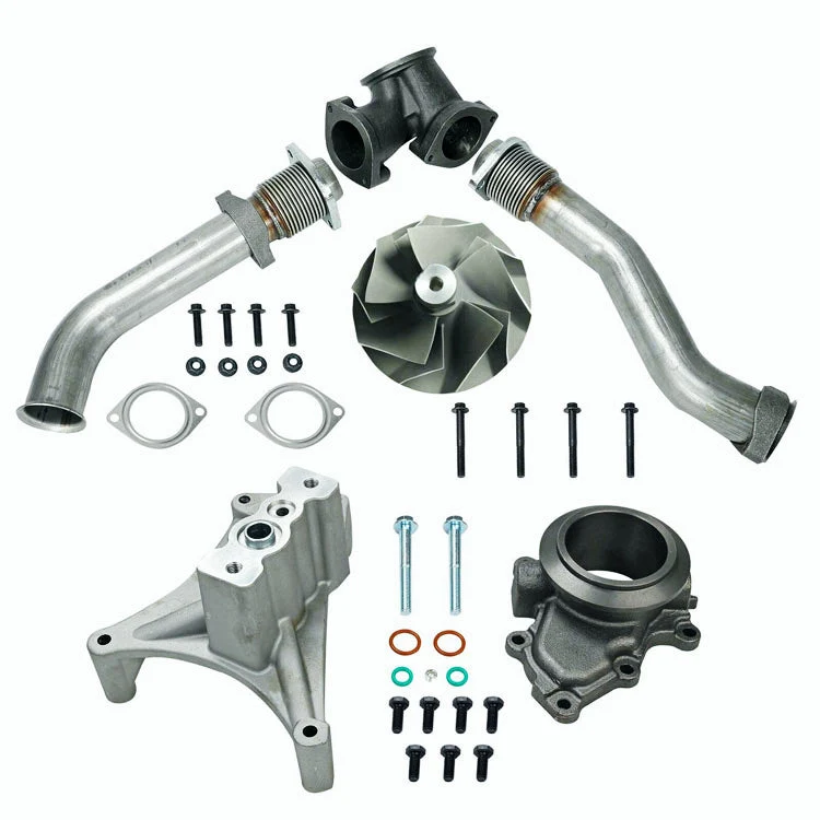 1999.5-2003 Ford 7.3L Powerstroke diesel eksosrør med belg og opprørssett & EBPV