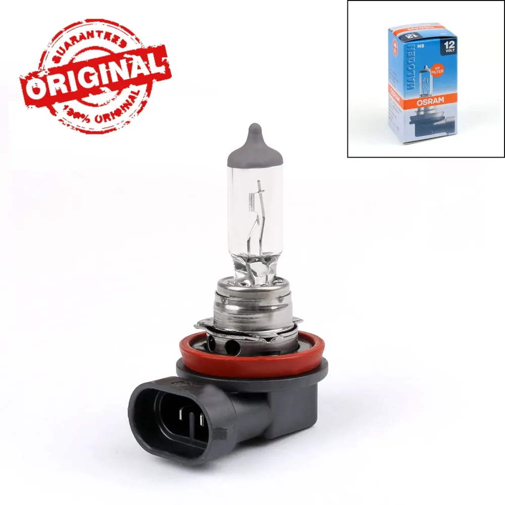 1pc Osram H8 12V 35W 3200K Halogen Original frontlys lampepære laget i Tyskland generisk
