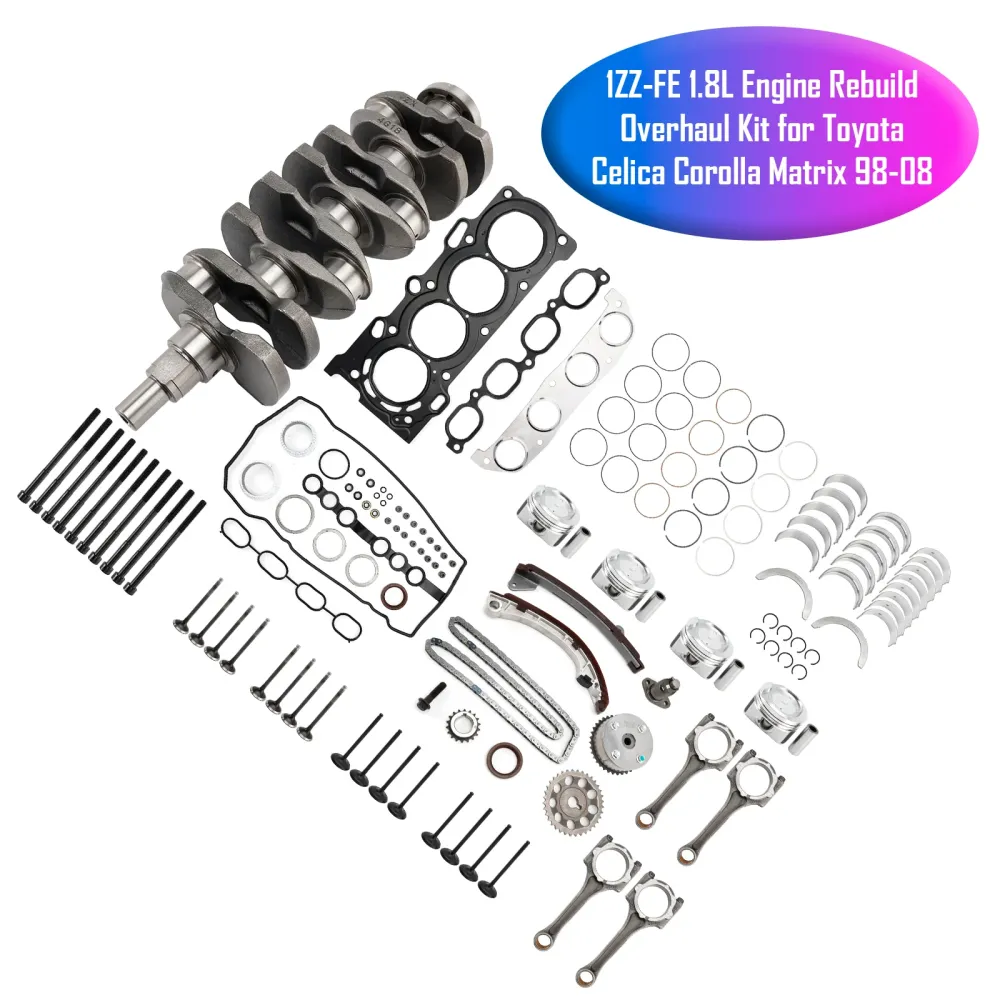 2000-2005 Toyota Celica GT 1.8L Motor Rebuild Overhaling Kit 1ZZ-FE 11071-22010 13401-22020 Generisk