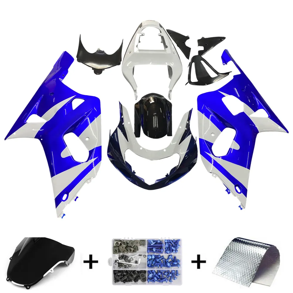 2001-2003 Suzuki GSXR 600 Amotopart kåper blå & Hvit GSXR Racing