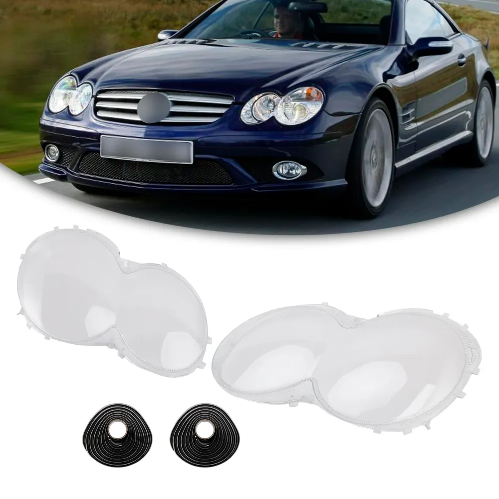 2003–2008 Benz W230/R230 SL500 SL600 2 stk. frontlyktdeksel + lim
