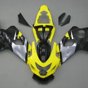 2004-2005 Suzuki GSXR 600 750 Gul & Svarte GSXR Racing-kåper generisk