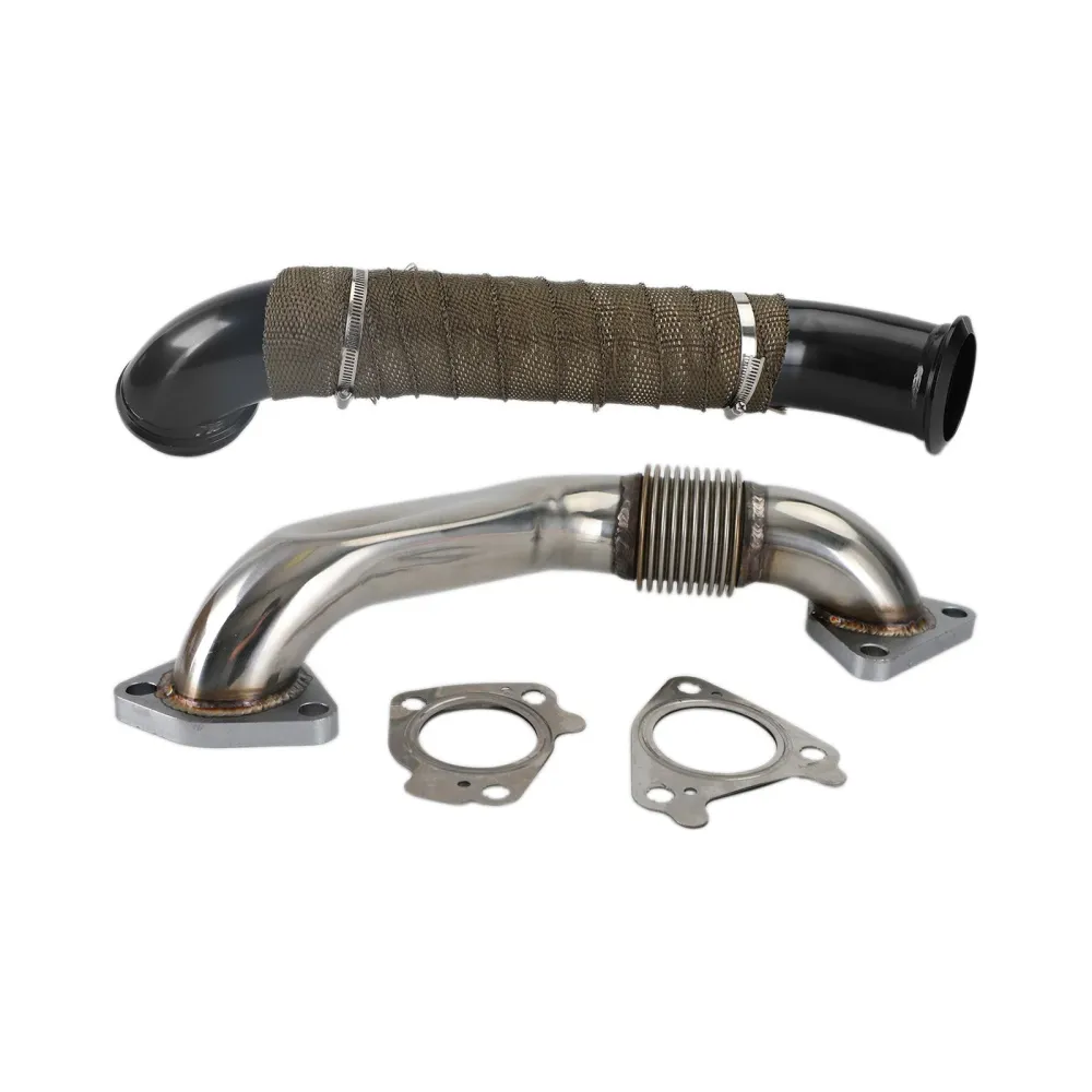 2004.5-2010 Chevrolet Silverado 3500 Lly LBZ LMM Duramax Diesel Turbo Down Pipe Passenger Side Up Pipe FedEx Express
