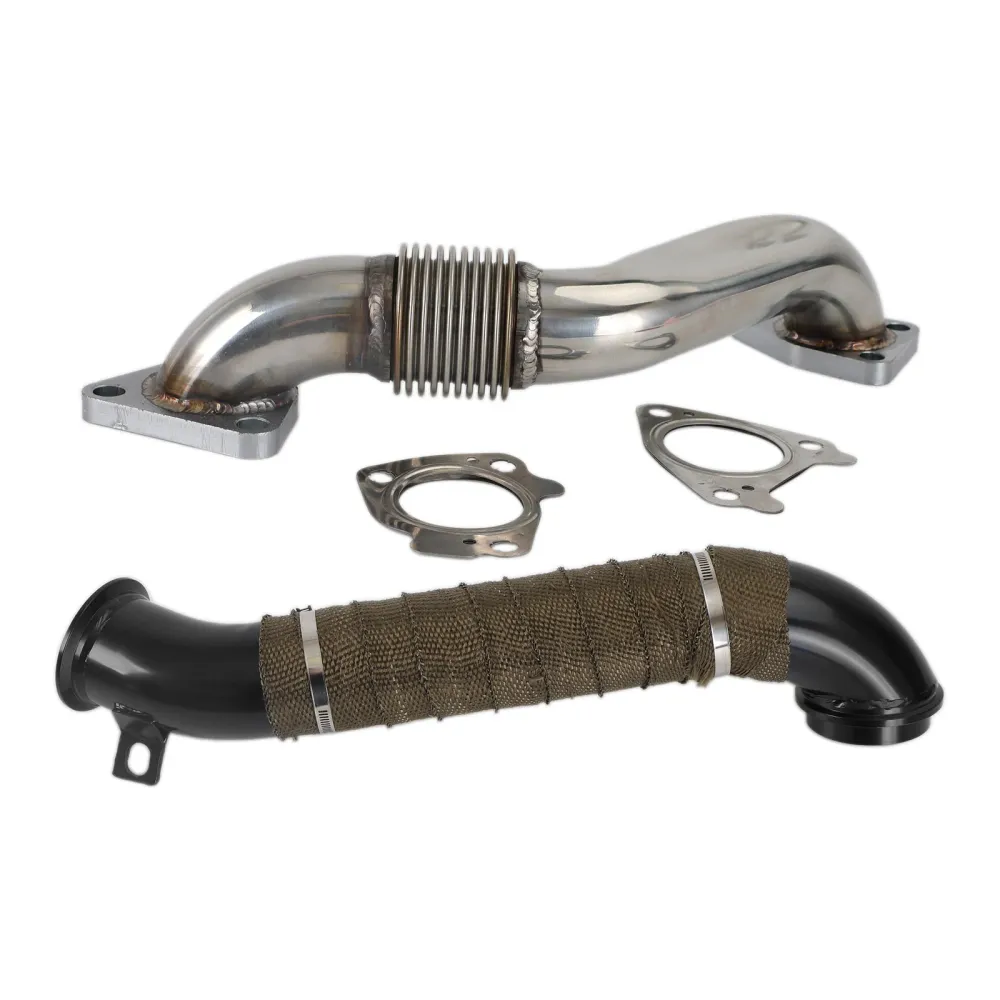 2004.5-2010 Chevrolet Silverado 3500 Lly LBZ LMM Duramax Diesel Turbo Down Pipe Passenger Side Up Pipe FedEx Express