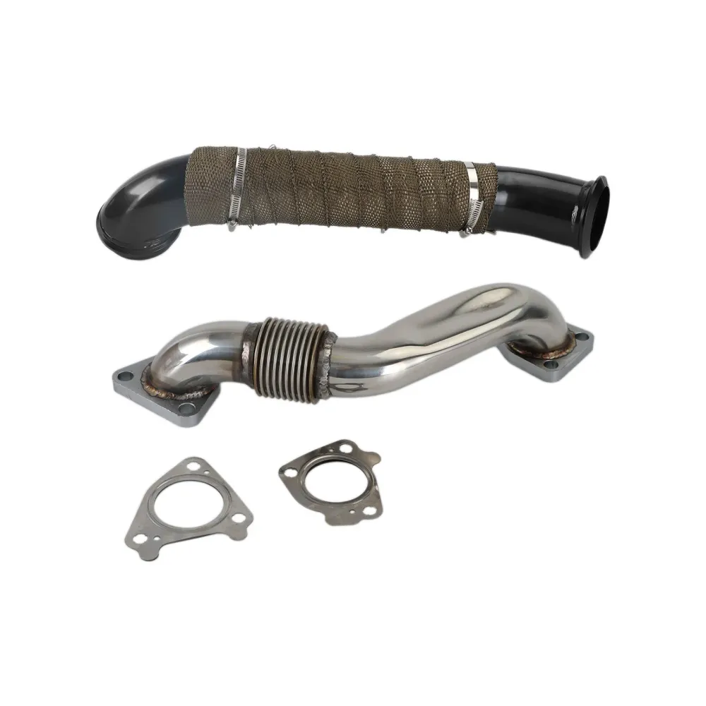 2004.5-2010 Chevrolet Silverado 3500 Lly LBZ LMM Duramax Diesel Turbo Down Pipe Passenger Side Up Pipe FedEx Express