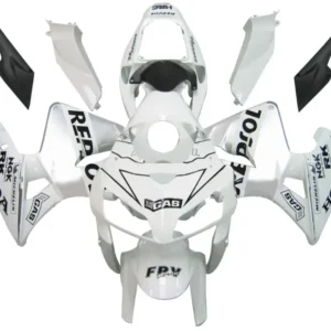 2005-2006 Honda CBR 600 RR Hvit & Sølvfargede Repsol Racing-kåper generiske