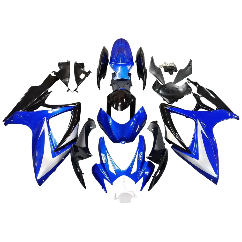 2006-2007 Suzuki GSXR 600 750 Blå & Svarte GSXR Racing-kåper generisk