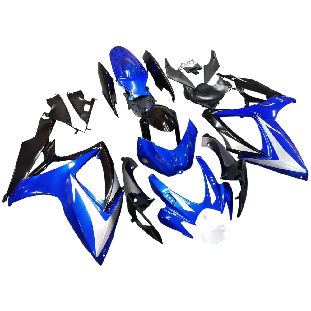 2006-2007 Suzuki GSXR 600 750 Blå & Svarte GSXR Racing-kåper generisk