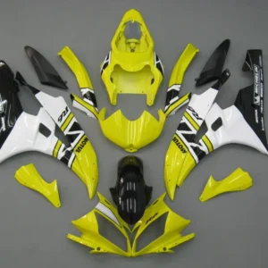 2006-2007 Yamaha YZF-R6 Fairings Yellow White Black R6 Racing Generic