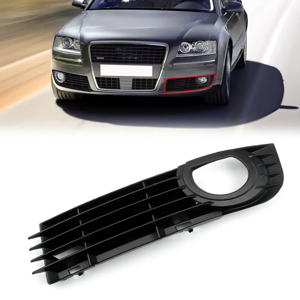 2006-2008 Audi A8/A8 Quattro 4.2L 6.0L Front Grille Nedre tåkelys Bumper Grille venstre høyre par