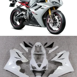 2006-2008 Triumph Daytona 675 Hvit svart karosseri Fairing ABS Injection Molding 6# Generic