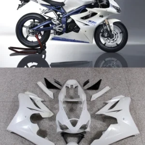 2006-2008 Triumph Daytona 675 White Blue Bodywork Fairing ABS Injection Molding 2# Generic
