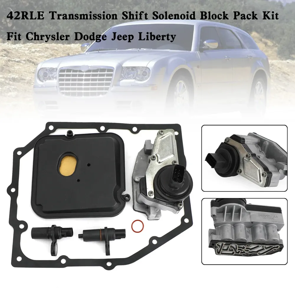 2007-2011 Nitro RAM 1500 V6 3.7L/Wrangler 3.8L Transmission Shift Solenoid Block Pack Kit 42RLE 52854001AA 04799061AB