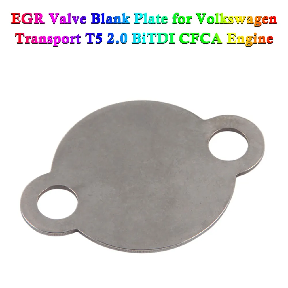 2009+ VW Transporter T5 -busser (7HB, 7HJ, 7EB, 7EJ, 7EF) 2.0 Bitdi, 180 hk EGR Valve Blank Plate CFCA Motor