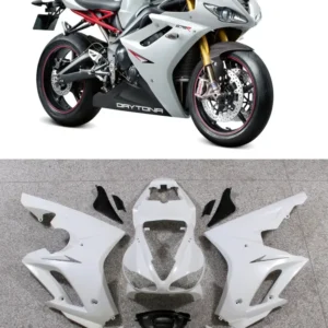 2009-2012 Triumph Daytona 675 Hvit svart karosseri Fairing ABS Injection Molding Generic