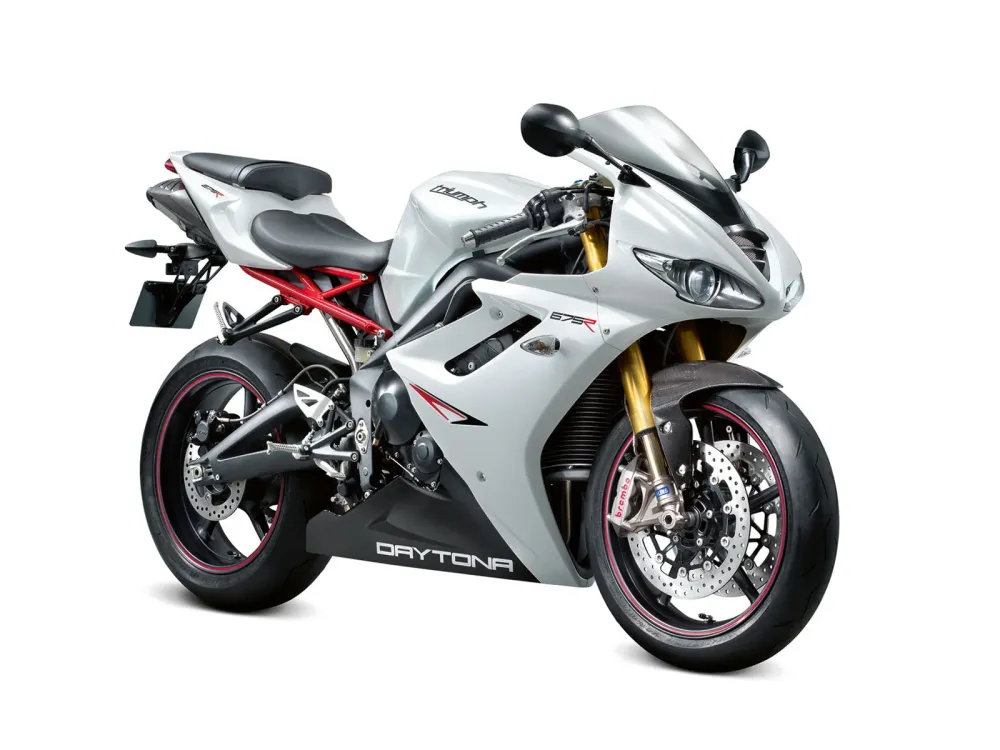 2009-2012 Triumph Daytona 675 Hvit svart karosseri Fairing ABS Injection Molding Generic