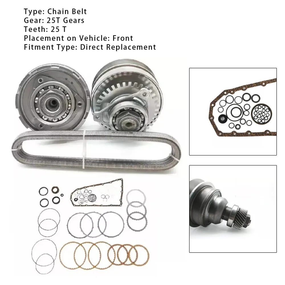 2013-2014 Altima 3.5L RE0F10E JF017E CVT Transmission Master Rebuild Kit m/Chain Belt 25T