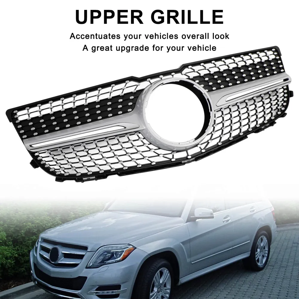 2013-2015 Mercedes Benz X204 GLK-klasse Front Bumper Grille Grill Diamond