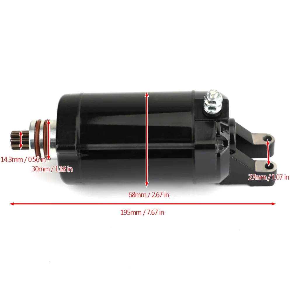 2014-2019 Can-Am Spyder RT RTS-serie Ny starter 420893830 420892426 Generic