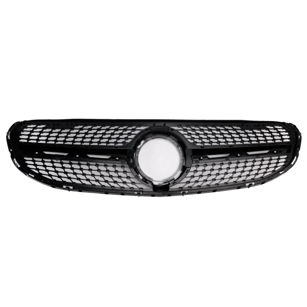2020-2022 Mercedes-Benz X253 GLC250 GLC300 Diamond Front Bumper Grille