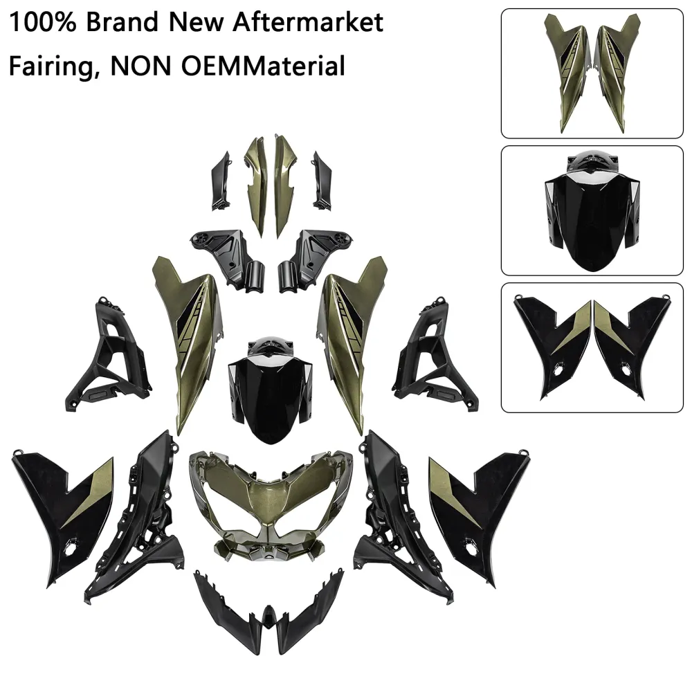 2022-2024 Kawasaki Versys 650 KLE Injection ABS Bodywork Fairing Kit 06#